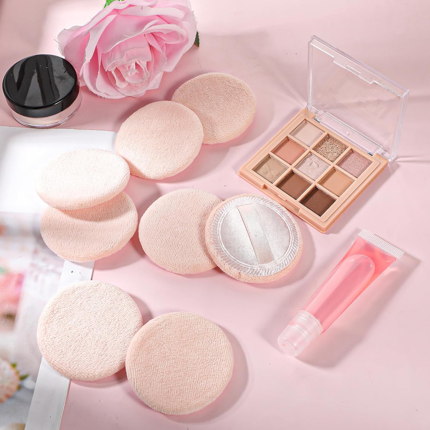 Beautichen Круглые Спонжи Для Макияжа С Лентой Оптом