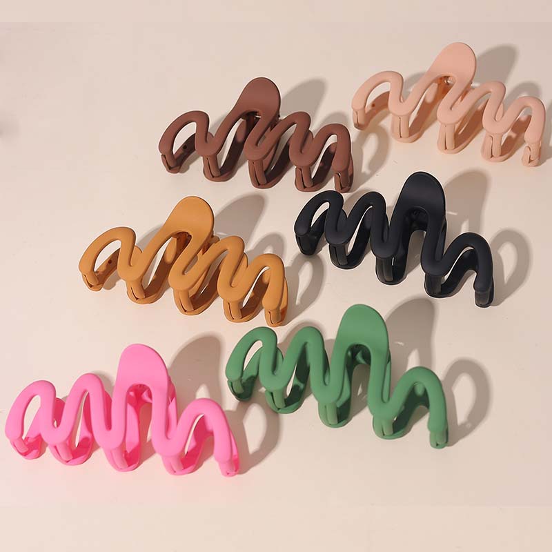 Beautichen волнистые пластиковые заколки для волос, набор минималистичных зажимов для фиксации причёски