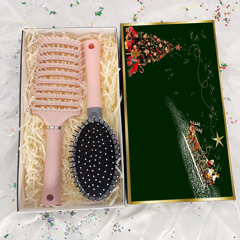 Beautichen Набор массажных расчесок для волос — вентиляционная щётка, антистатическая, для сухих и влажных волос, в подарочной коробке