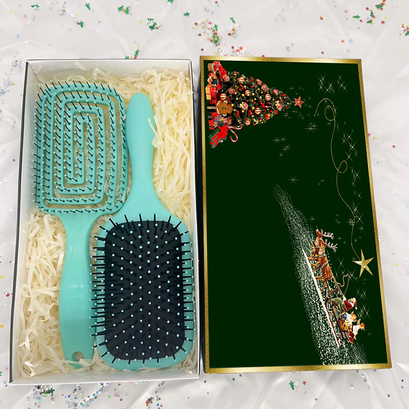 Beautichen Набор расчесок для волос — массажные и вентиляционные щётки, для укладки феном, сухих и влажных волос, подарочная коробка