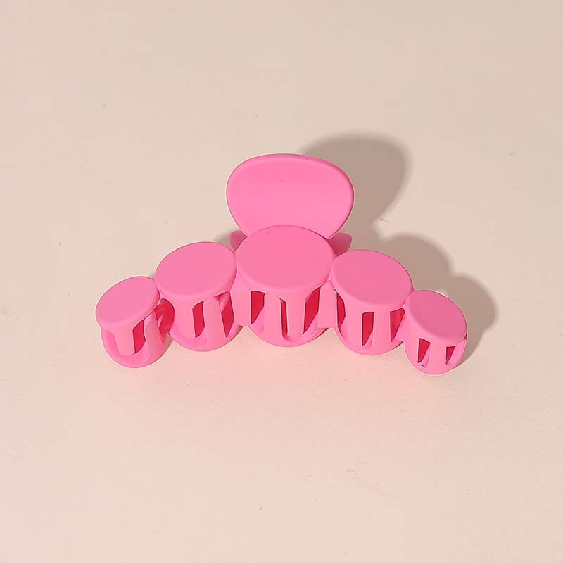 Beautichen Зажимы для волос — матовые смоляные крабики, 6 цветов, прочные круглые заколки