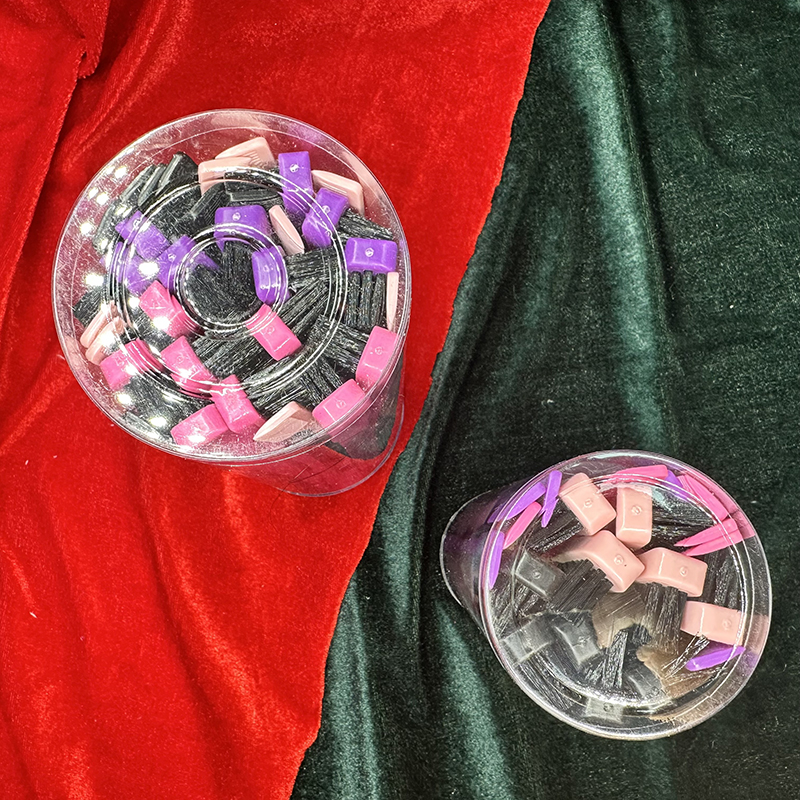 Beautichen Набор щёток для укладки краёв волос — 20 / 32 шт., 4 цвета в коробке, двусторонние щётки для baby hair и бровей