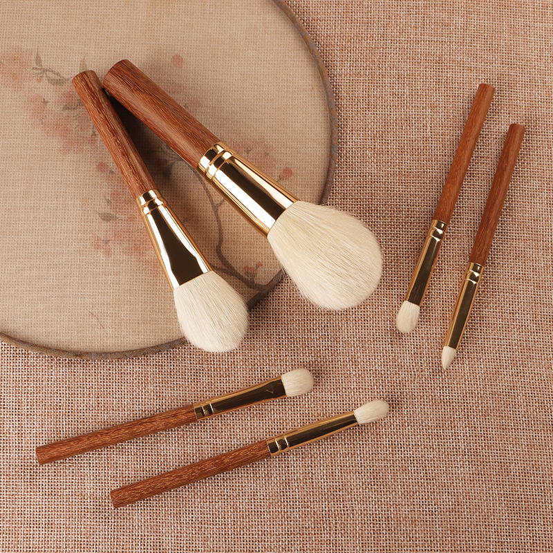 Beautichen набор кистей для макияжа — мини, 6 шт., деревянная ручка