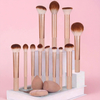 Beautichen: набор кистей для макияжа 12 шт и спонжи синтетика