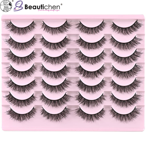 Beautichen Набор накладных ресниц — 20 пар натуральных 3D ресниц, лёгкие и воздушные, для повседневного и нюдового макияжа