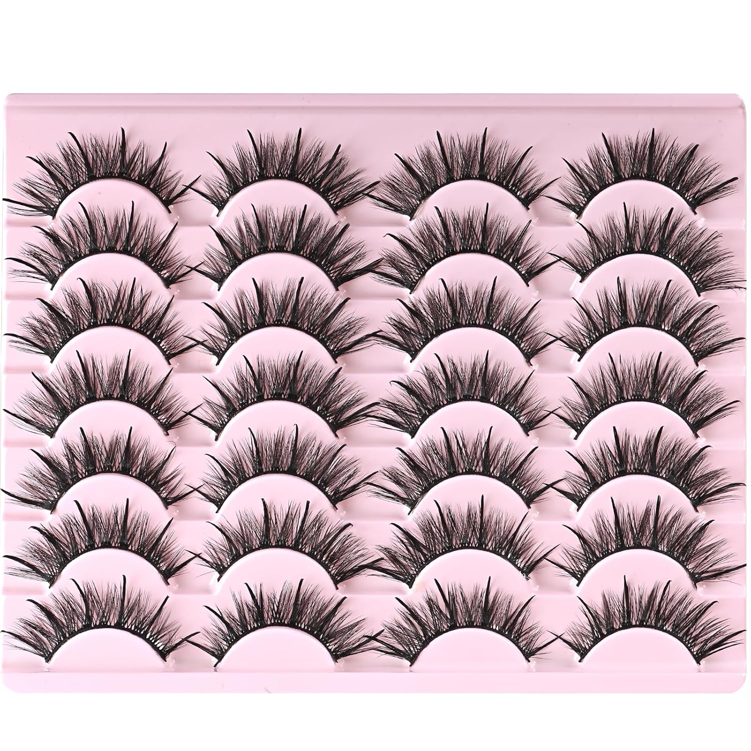 Beautichen Набор накладных ресниц — 20 пар объемные 3D ресницы, кросс-объем, многослойный эффект, для дневного и вечернего макияжа