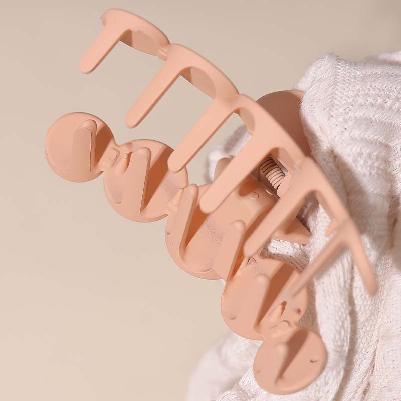 Beautichen Зажимы для волос — матовые смоляные крабики, 6 цветов, прочные круглые заколки