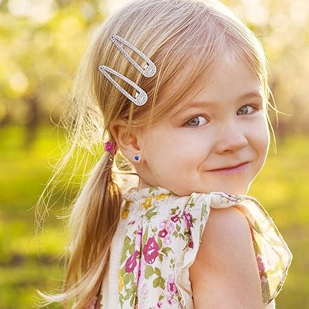 Beautichen металлическая заколка с каплевидными стразами