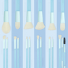 Beautichen Набор кистей для макияжа с косметичкой — 14 шт.