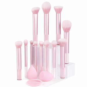 Beautichen: набор кистей для макияжа 12 шт и спонжи синтетика