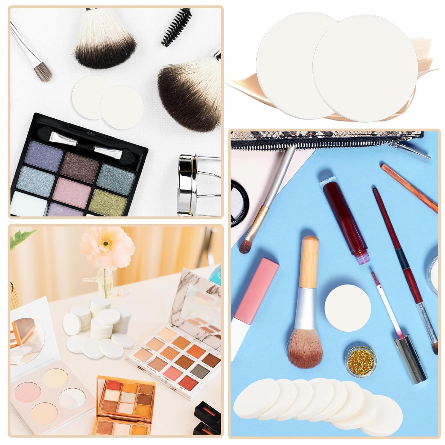 Beautichen круглая косметическая губка-спонж — мягкий пористый спонж для макияжа и ухода за кожей