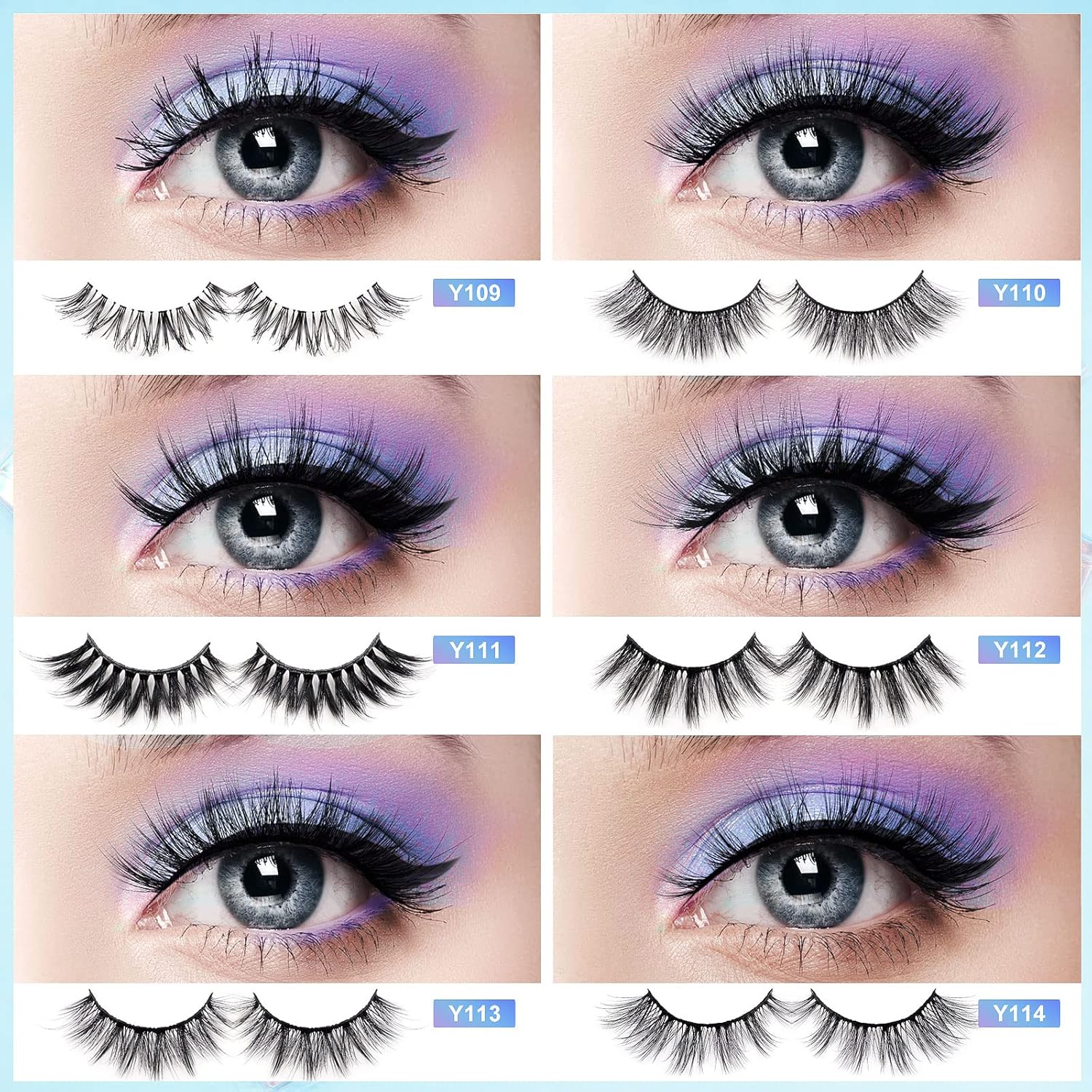 Beautichen Набор накладных ресниц 3D многослойные, натуральные, плотные и магнитные, для повседневного, сценического и косплей-макияжа