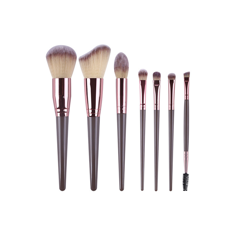 Beautichen Набор кистей для макияжа — 15 шт., розовое золото и серые ручки