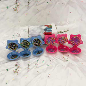 Beautichen Рождественский подарочный набор детских расчёсок — 6 мини расчёски в форме звезды с зеркалом, массажные щётки для волос