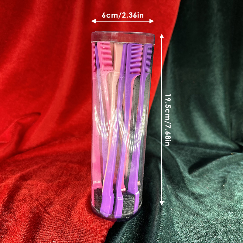 Beautichen Набор щёток для укладки краёв волос — 20 / 32 шт., 4 цвета в коробке, двусторонние щётки для baby hair и бровей