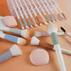 Beautichen набор кистей для макияжа с косметичкой и спонжем — пастельный дизайн, 16 шт.