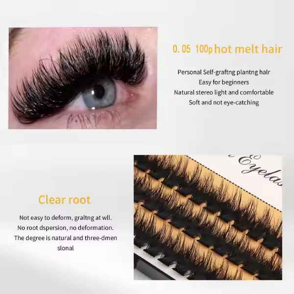 Beautichen | Наращивание ресниц — Натуральные, объёмные, гипоаллергенные пучки 3D/6D — для повседневного использования и быстрой фиксации