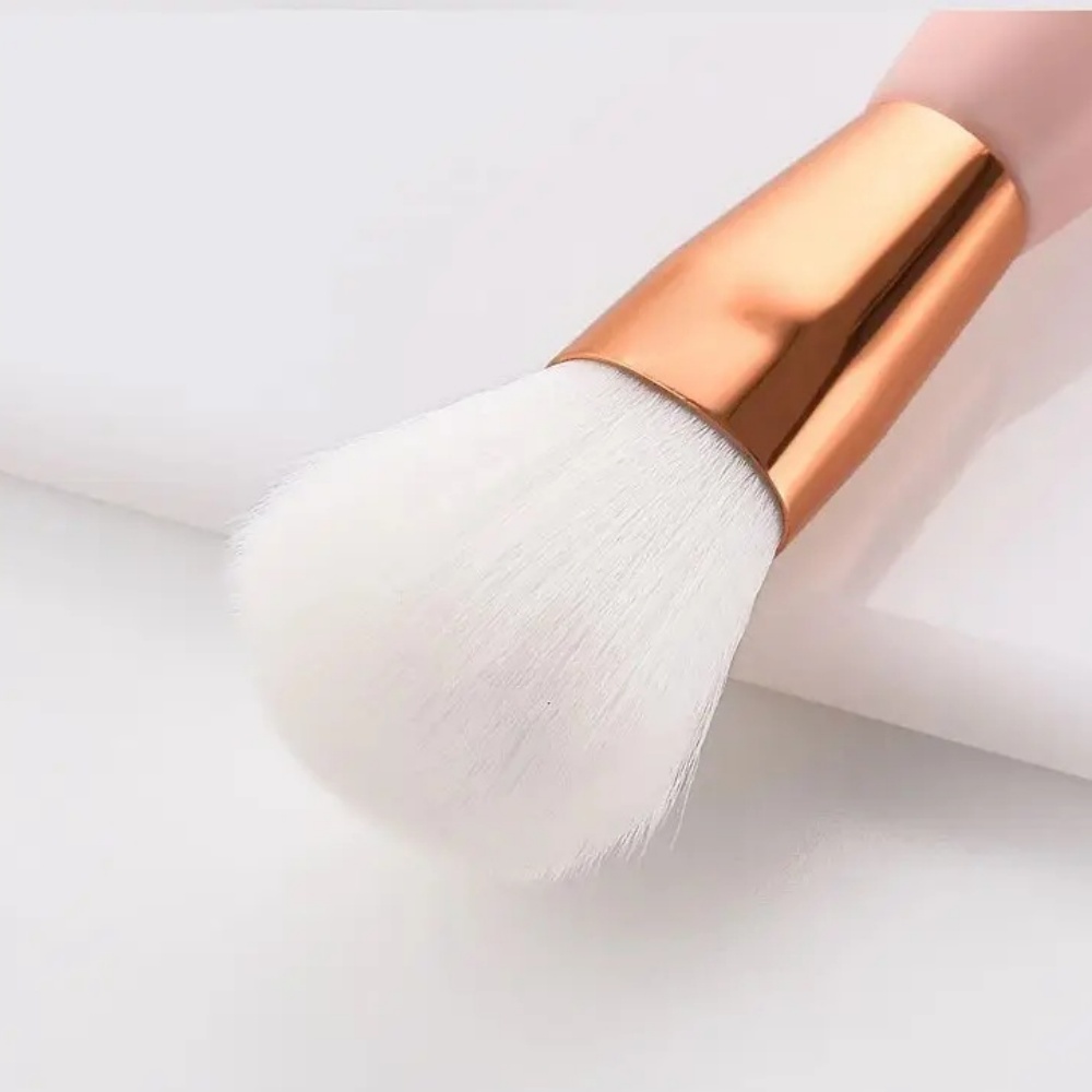 Beautichen | Набор из 15 косметических щеток в розово-золотистом дизайне — идеально для начинающих и профессионалов
