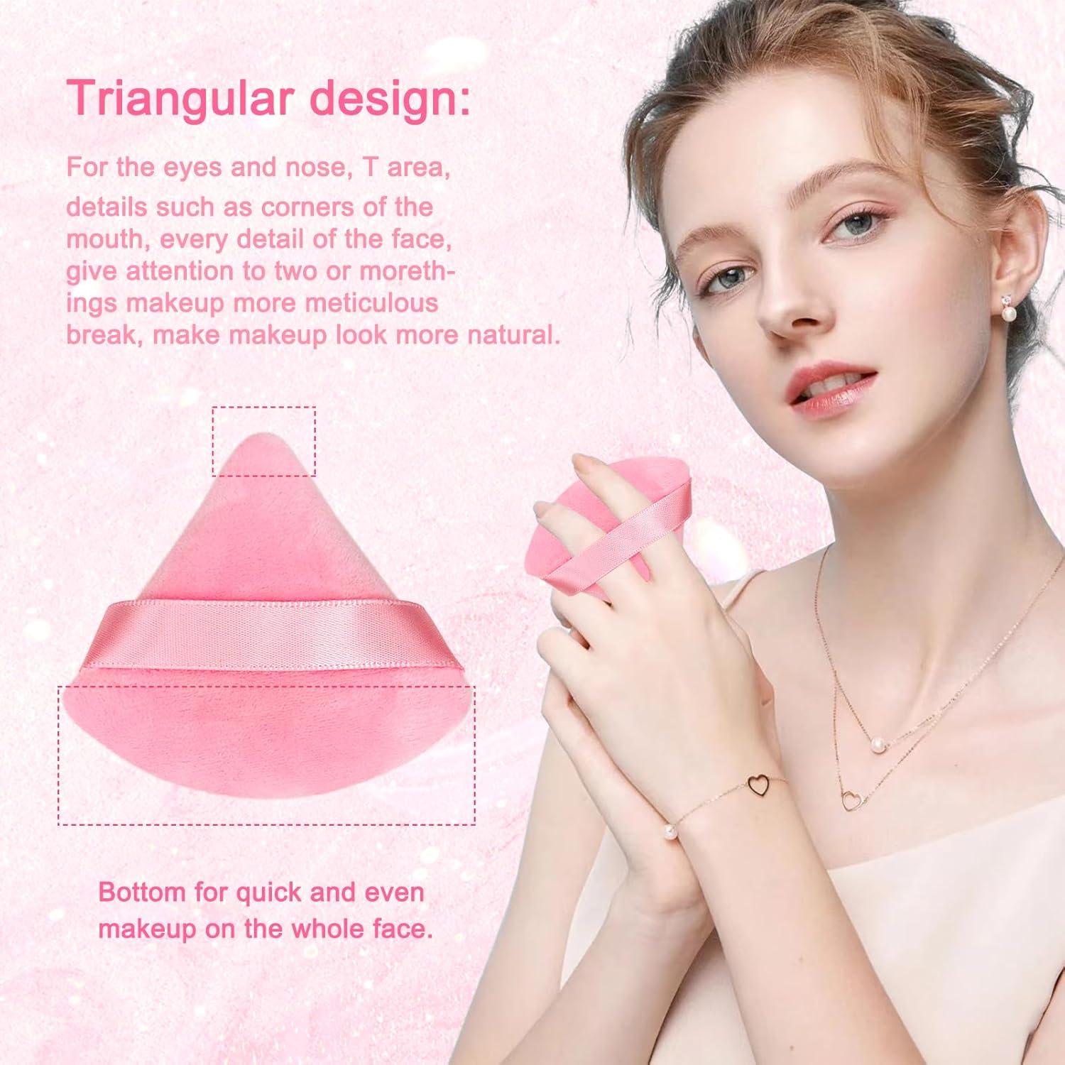 Beautichen набор косметических спонжей и пуховок — в банке, розовый комплект для макияжа, мягкие спонжи и пудровые подушки