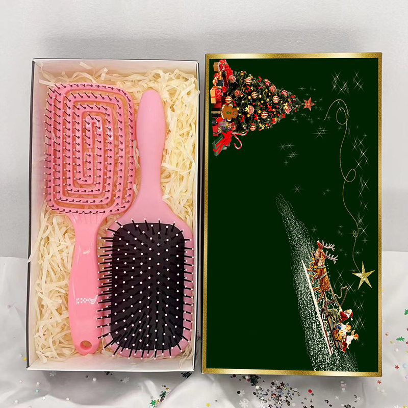 Beautichen Набор расчесок для волос — массажные и вентиляционные щётки, для укладки феном, сухих и влажных волос, подарочная коробка