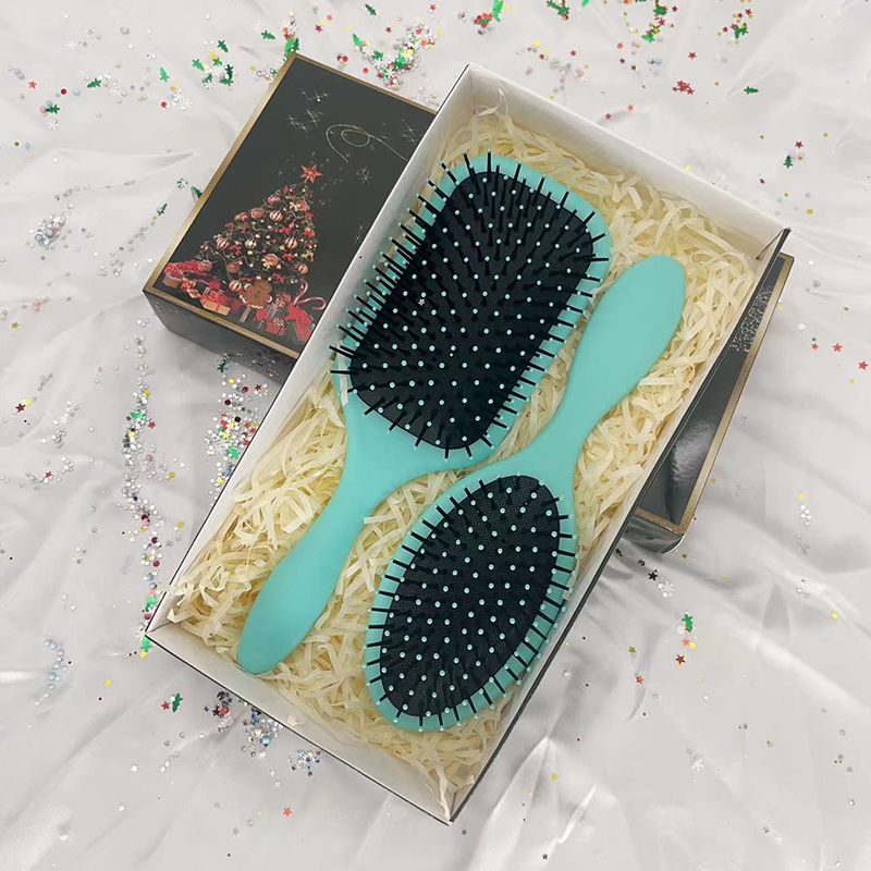Beautichen Рождественский подарочный набор расчесок — 2 шт., овальная и квадратная массажные щетки с воздушной подушкой, для ухода и укладки волос