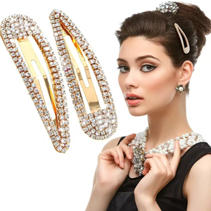 Beautichen металлическая заколка с кристаллами