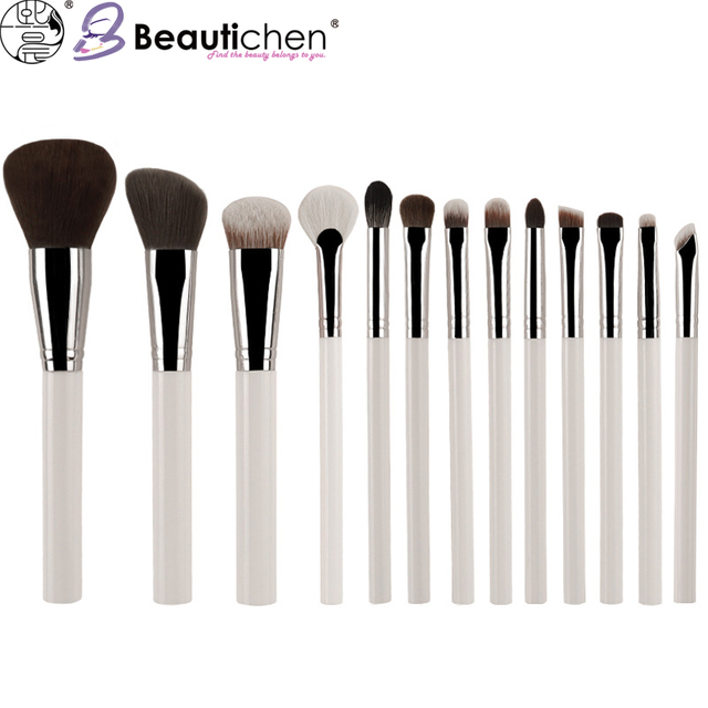 Beautichen набор кистей для макияжа — 12 шт., белые ручки