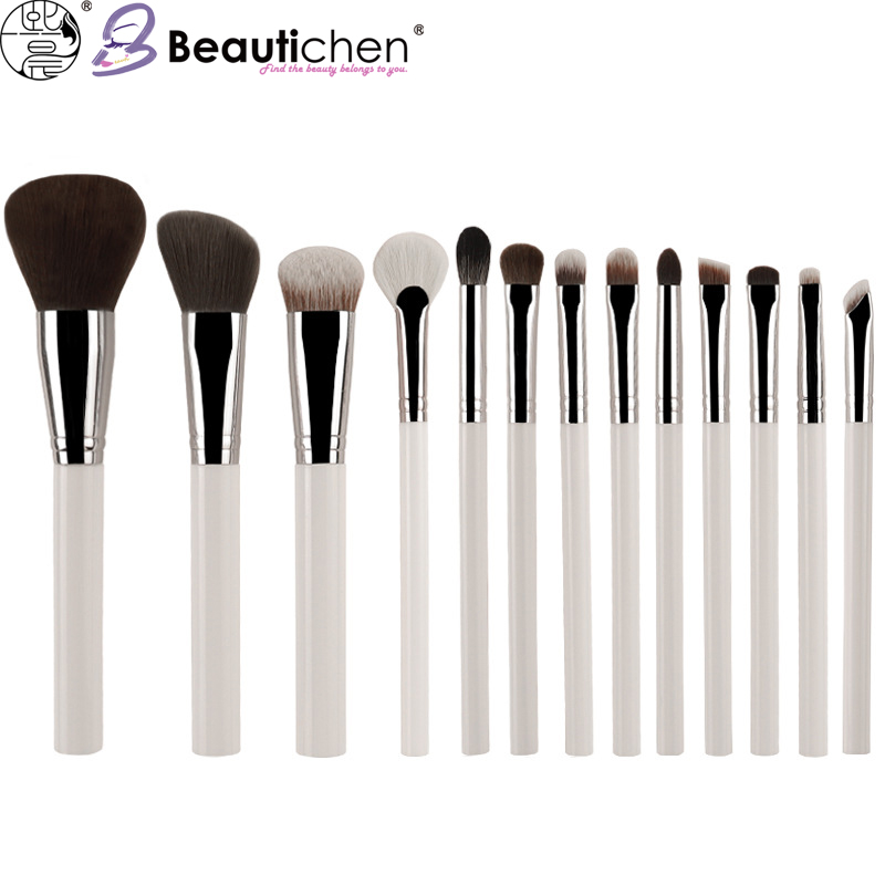 Beautichen набор кистей для макияжа — 12 шт., белые ручки