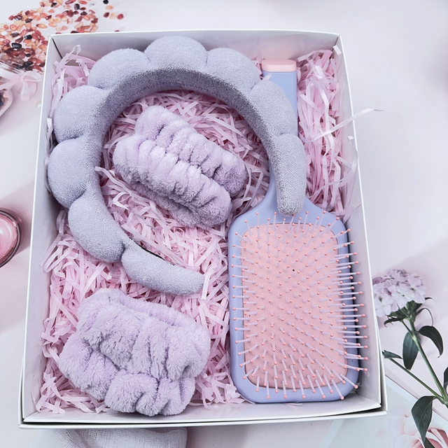 Beautichen Набор Аксессуаров Для Волос Щётка И Мягкие Повязки Для Ухода