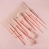 Beautichen Набор из 8 кистей для макияжа — светло-розовые, мягкий синтетический ворс
