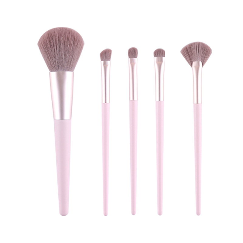 Beautichen Набор из 10 кистей для макияжа — розовый с серебристым, мягкий синтетический ворс