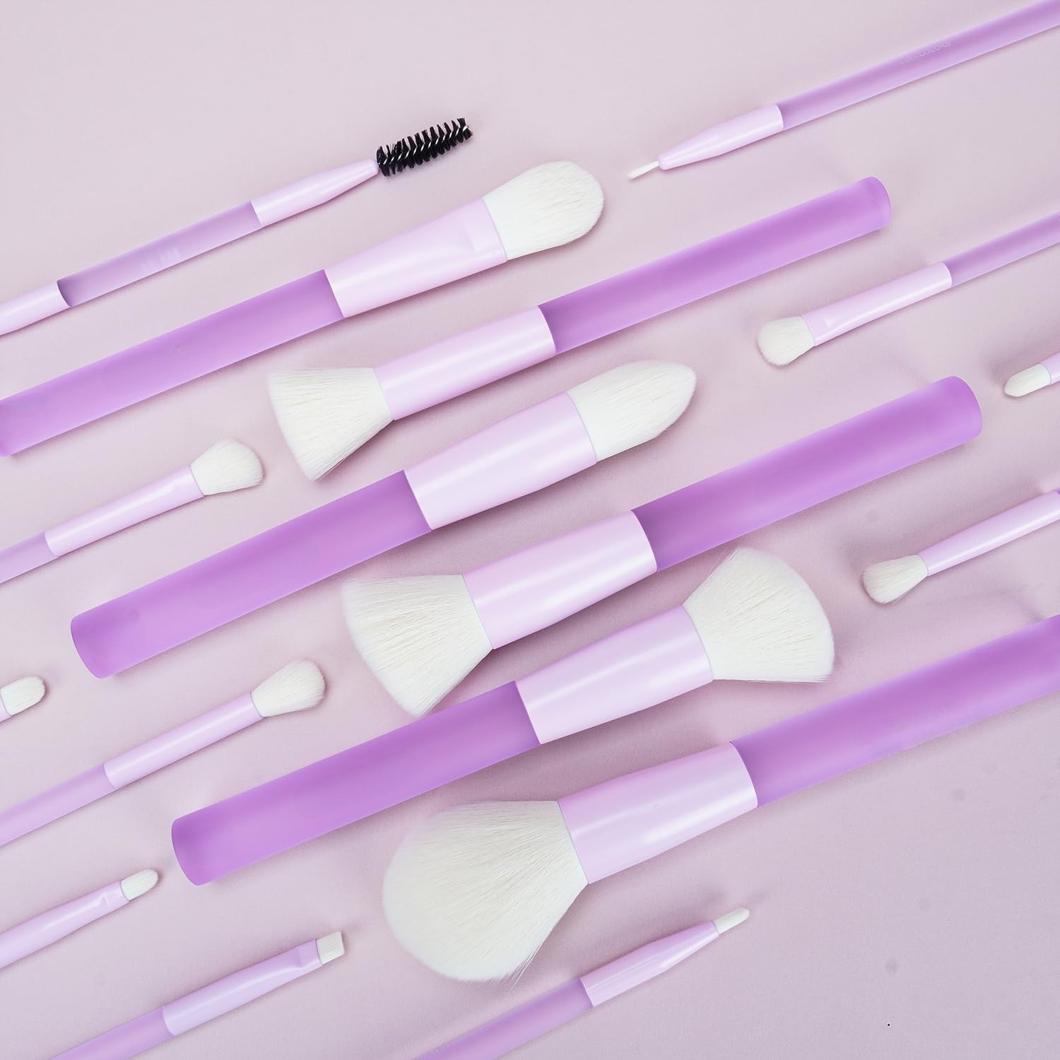 Beautichen Набор кистей для макияжа с косметичкой — 14 шт., комплект для лица и глаз со спонжами