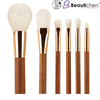 Beautichen набор кистей для макияжа — мини, 6 шт., деревянная ручка