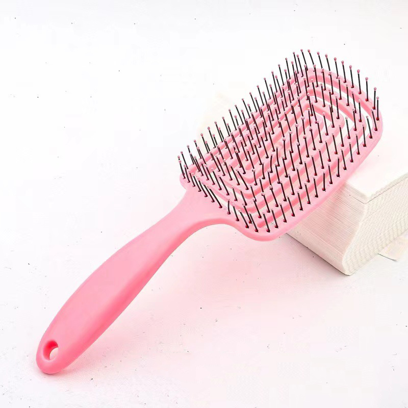 Beautichen Качественная ажурная спиральная расческа для девушек: массаж, объем, широкие зубья