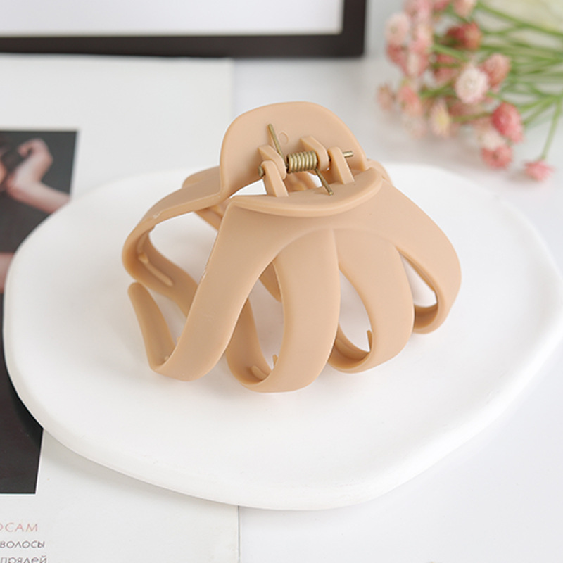 Beautichen большой водостойкий крабик для волос, матовая заколка с широким захватом, подходит для густых и длинных волос