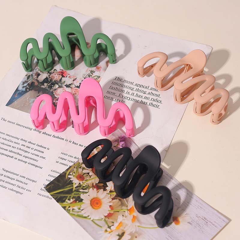 Beautichen волнистые пластиковые заколки для волос, набор минималистичных зажимов для фиксации причёски