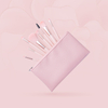 Beautichen Набор кистей для макияжа — 8 шт., розовые ручки с серебристым креплением