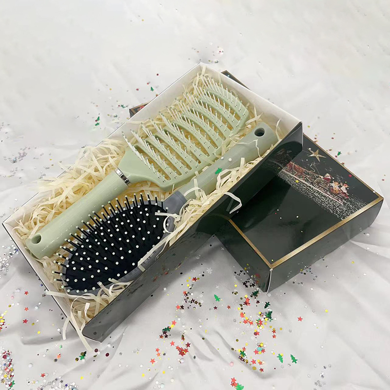 Beautichen Набор массажных расчесок для волос — вентиляционная щётка, антистатическая, для сухих и влажных волос, в подарочной коробке