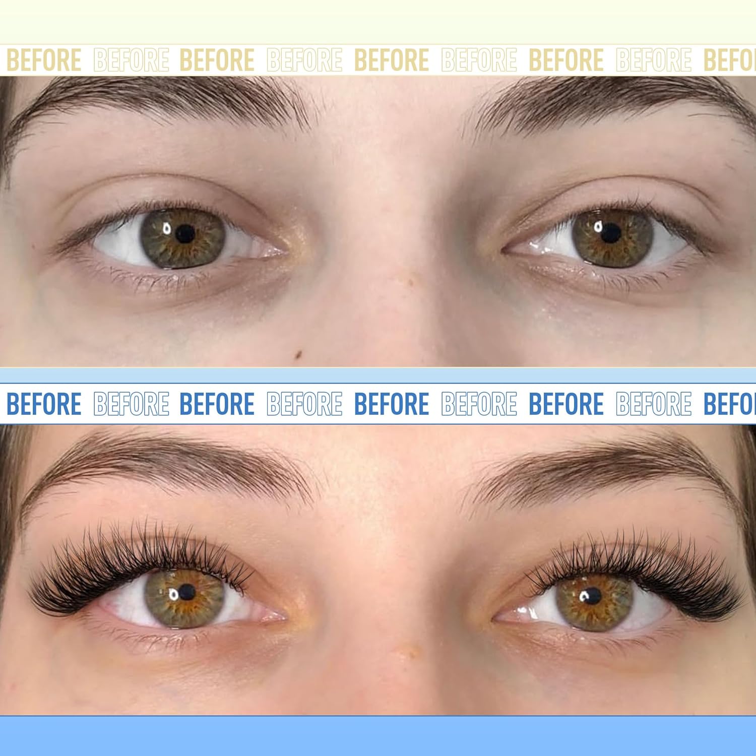 Beautichen Пучковые накладные ресницы для домашнего наращивания DIY — Natural Lash Clusters 8–16 мм, одиночные кластеры с натуральным изгибом