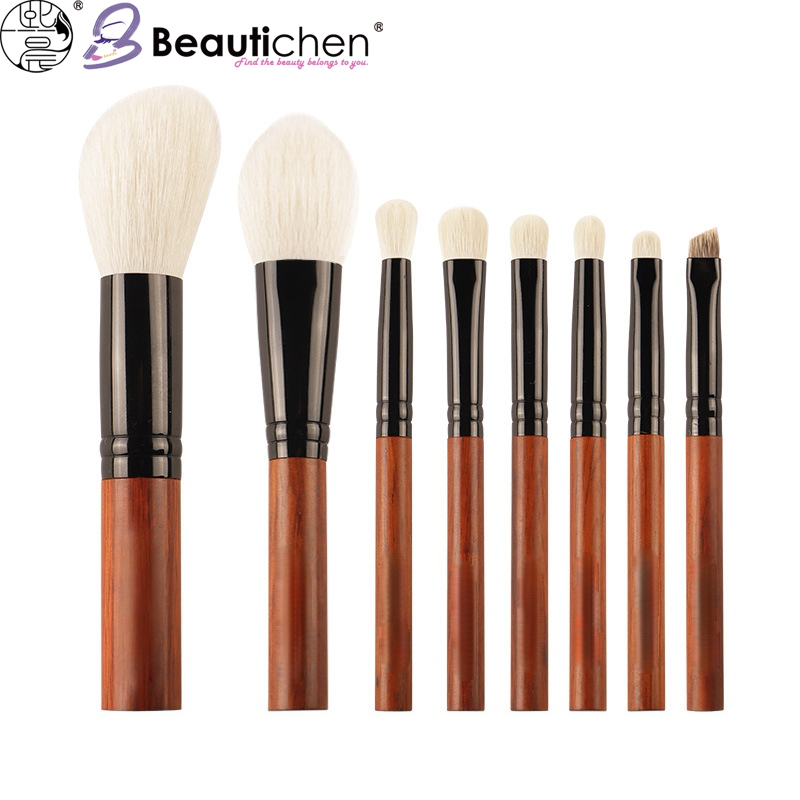 Beautichen набор кистей для макияжа — дерево/классика, 8 шт.