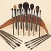 Beautichen набор кистей для макияжа — 20 шт., черный металлический дизайн