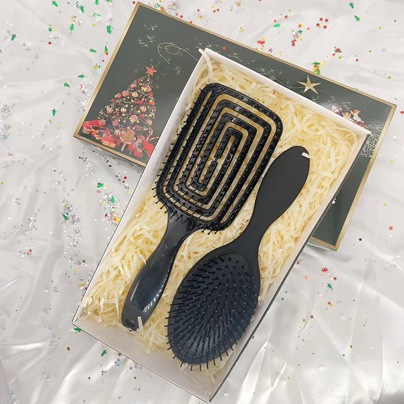 Beautichen Набор расчесок для волос — массажные и вентиляционные щетки разных форм, для укладки феном, сухих и влажных волос, подарочная коробка