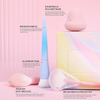 Beautichen набор кистей для макияжа с аксессуарами — градиент розовый/голубой, 15 шт.