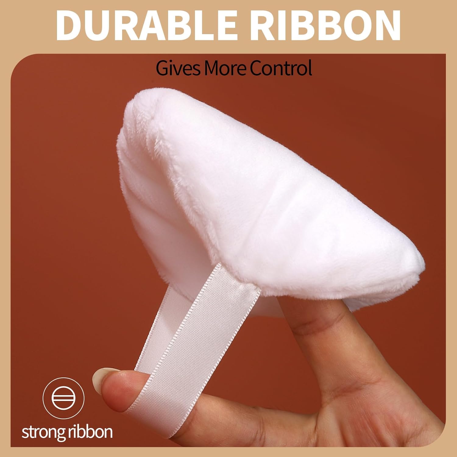 Beautichen набор бархатных больших пуховок для лица — профессиональные мягкие пудровые подушки с лентой для макияжа