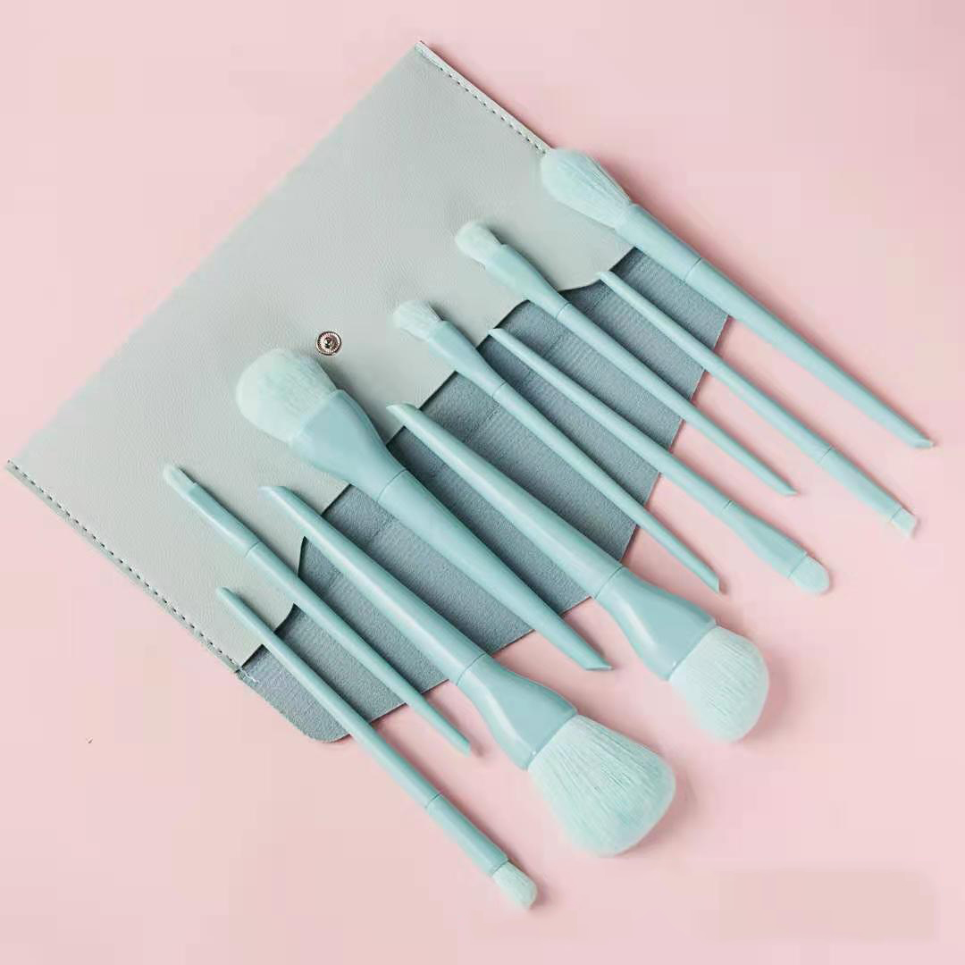 Beautichen Набор из 8 кистей для макияжа — светло-розовые, мягкий синтетический ворс