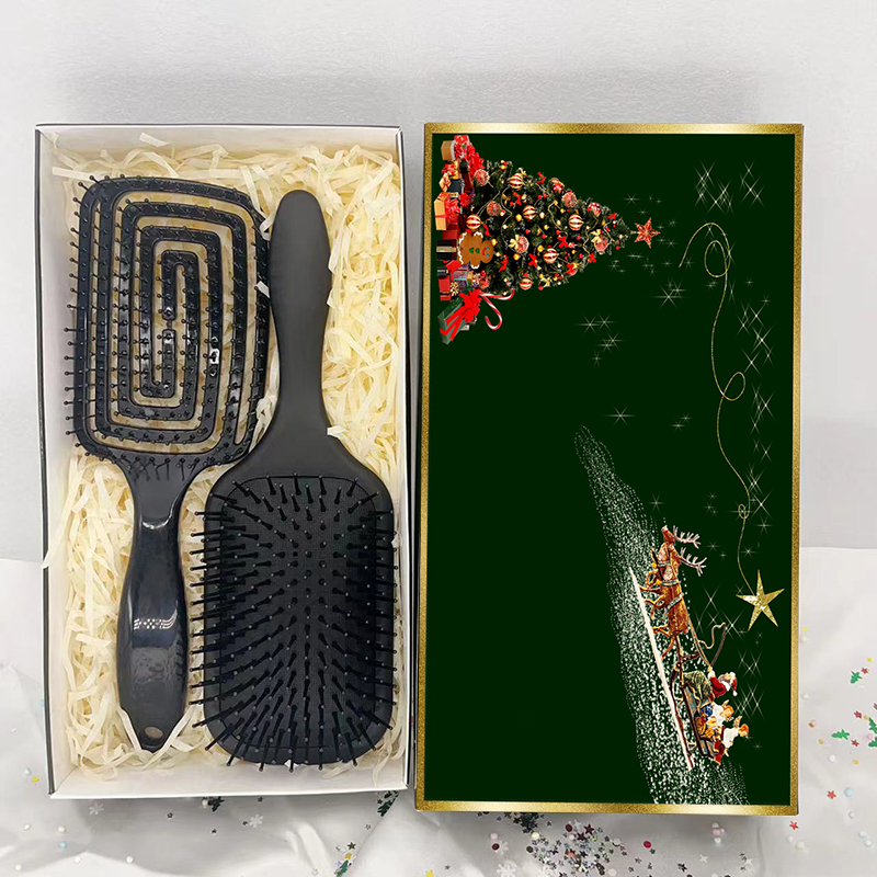 Beautichen Набор расчесок для волос — массажные и вентиляционные щётки, для укладки феном, сухих и влажных волос, подарочная коробка