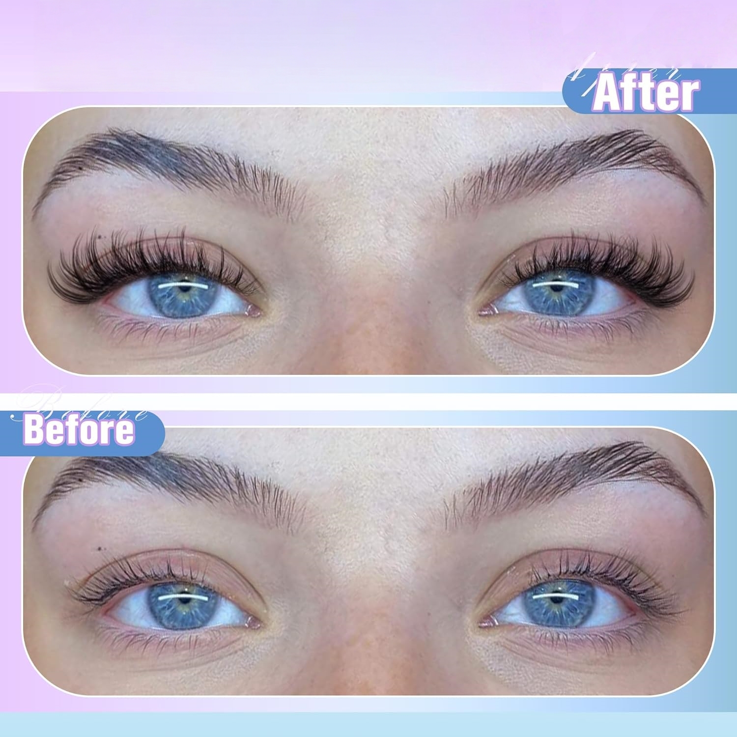 Beautichen Пучковые накладные ресницы для домашнего наращивания DIY — Natural Lash Clusters, одиночные кластеры с эффектом естественного роста, ассорти длин