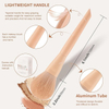 Beautichen набор кистей для макияжа с аксессуарами — пастельный микс, 18 шт.