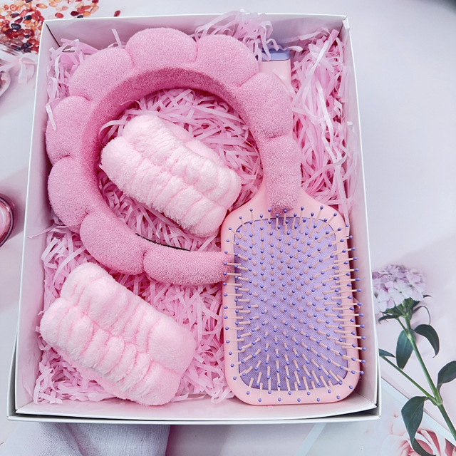 Beautichen Набор Аксессуаров Для Волос Щётка И Мягкие Повязки Для Ухода