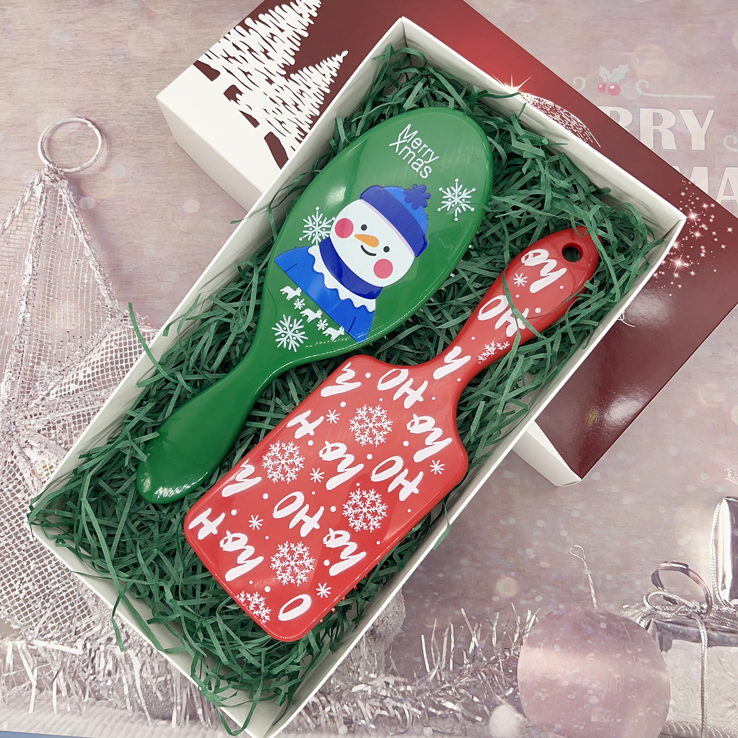 Beautichen Набор Рождественских Массажных Щёток Для Волос